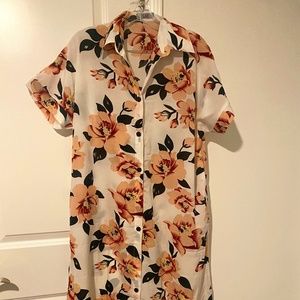 Floral, retro summer dress
